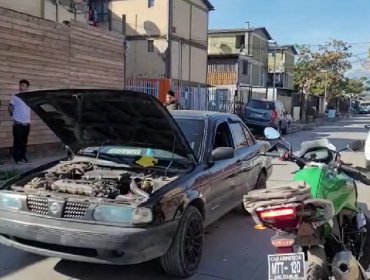 Cinco detenidos por desplazarse en vehículo con patentes adulteradas en San Bernardo: uno de ellos tenía orden de detención del 2017