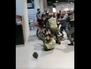 Denuncia por pasajeros en estado de ebriedad termina en riña y feroces agresiones a carabineros en el aeropuerto de Iquique