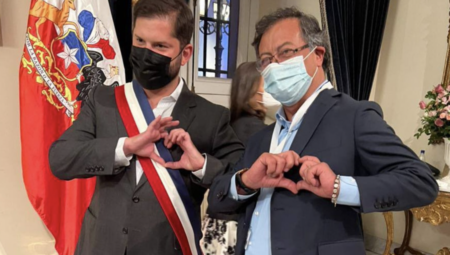 Presidente Boric a Gustavo Petro tras su triunfo electoral en Colombia: "Trabajaremos juntos por la unidad de nuestro continente"