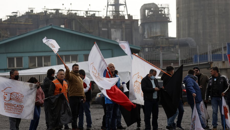 Este miércoles comenzará la paralización a nivel nacional de los trabajadores de Codelco por el cierre de la fundición Ventanas