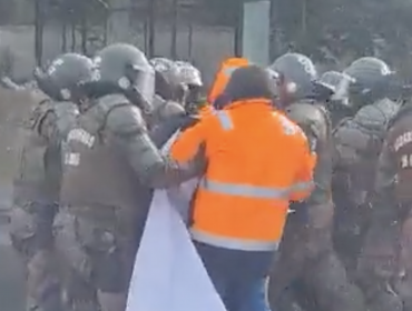 18 trabajadores de la División El Teniente de Codelco fueron detenidos en medio de protestas por cierre de fundición Ventanas