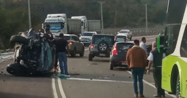 Casablanca: Accidente en Ruta Lo Orozco deja como saldo un fallecido y tres lesionados