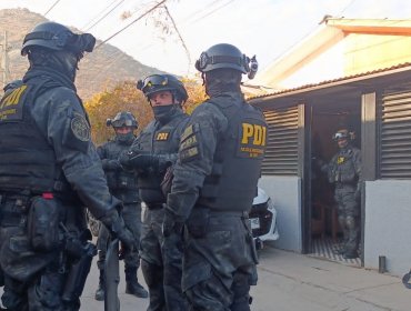 Operativo en las regiones de Valparaíso, Metropolitana y O'Higgins deja 37 detenidos y la incautación de más de 20 kilos de droga
