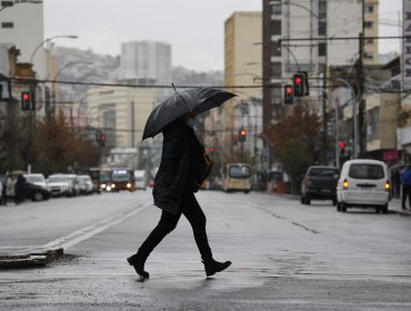 Pronostican intensas precipitaciones desde el sábado 9 al lunes 11 de julio en la región de Valparaíso