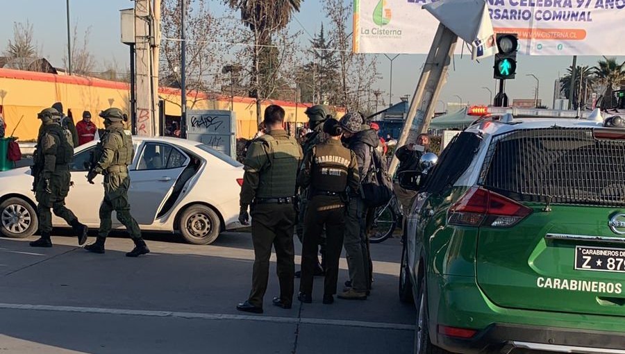 Carabinero resultó herido en su rostro por un disparo en Intermodal de La Cisterna: se encuentra fuera de riesgo vital