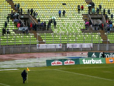 Duelo entre Santiago Wanderers y Deportes Temuco fue suspendido por mal tiempo