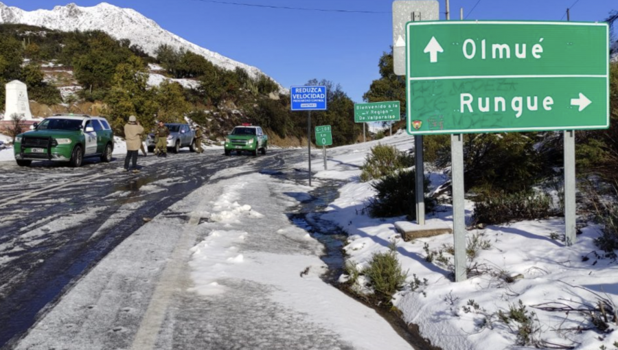 Autoridades de Marga Marga levantaron el cierre de la Cuesta La Dormida de Olmué: mantendrán los patrullajes preventivos