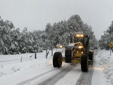 Más de 1.200 personas aún permanecen aisladas en la región de La Araucanía tras intensas nevadas