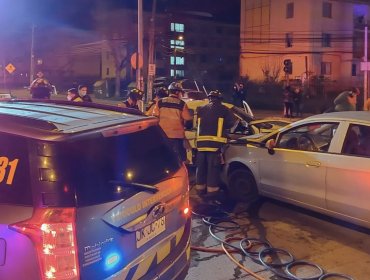 Cuatro lesionados deja colisión de alta energía en el sector de Gómez Carreño en Viña del Mar