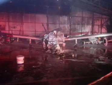 Cuatro avionetas destruidas deja ataque incendiario de la Resistencia Mapuche Malleco al Club Aéreo de Curacautín