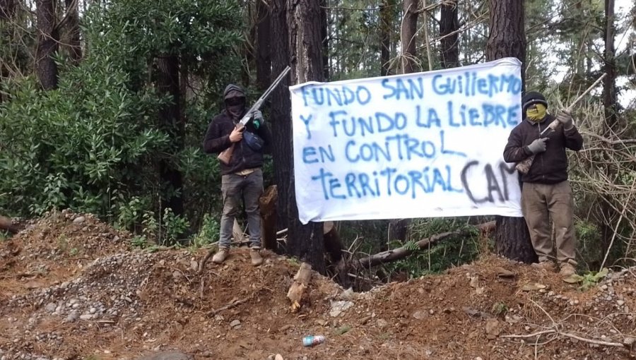 CAM inicia "proceso de recuperación territorial" con la toma de dos predios forestales en Carahue