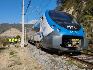 Trabajos de rectificación de la vía tras "desrielo menor" mantendrán servicio del Tren Limache - Puerto con intervalos de 25 minutos