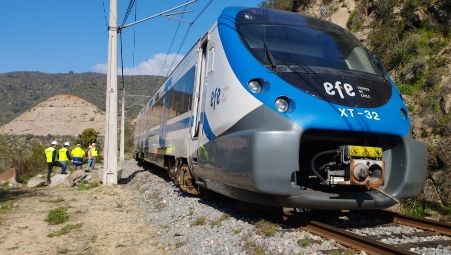 Trabajos de rectificación de la vía tras "desrielo menor" mantendrán servicio del Tren Limache - Puerto con intervalos de 25 minutos