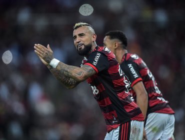 Arturo Vidal fue titular en la clasificación del Flamengo a semifinales de la Copa de Brasil