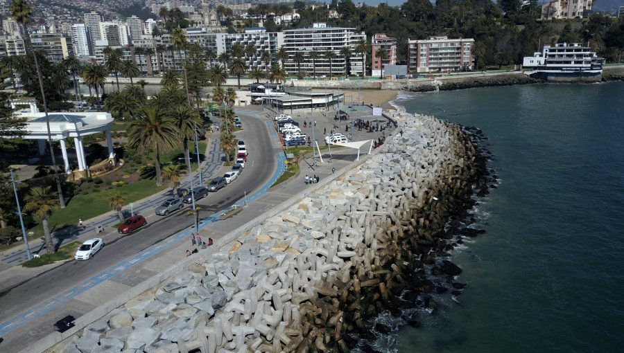 Obras de protección de la Av. Perú fueron entregadas a Viña del Mar: contendrán el 40% de las marejadas