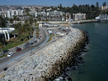 Obras de protección de la Av. Perú fueron entregadas a Viña del Mar: contendrán el 40% de las marejadas