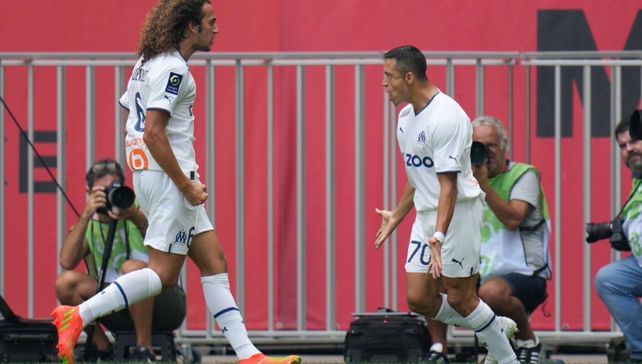 Alexis Sánchez maravilló a Francia con su primer doblete para el Olympique de Marsella