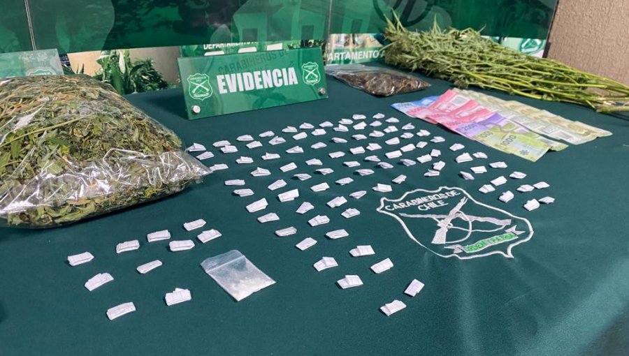 Operativos anti-drogas permiten incautar más de 4.200 dosis de sustancias ilícitas en Valparaíso y Nogales