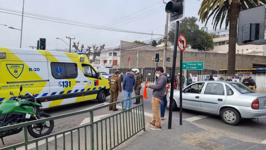 Adulto mayor que se dirigía a votar fue atropellado en las afueras del DUOC de Viña del Mar