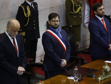 Presidente Boric recibe a los titulares de la Cámara de Diputados y del Senado para analizar escenarios legislativos tras Plebiscito