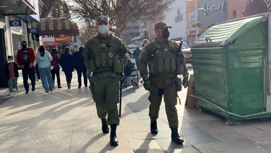 39 detenidos y casi 900 infracciones ha cursado Carabineros este año en operativos contra el comercio ambulante en Viña del Mar