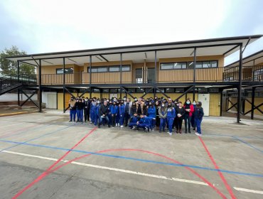 Colegio municipal de Limache inaugura nuevas salas de clases: construyeron segundo piso e implementaron nuevo equipamiento