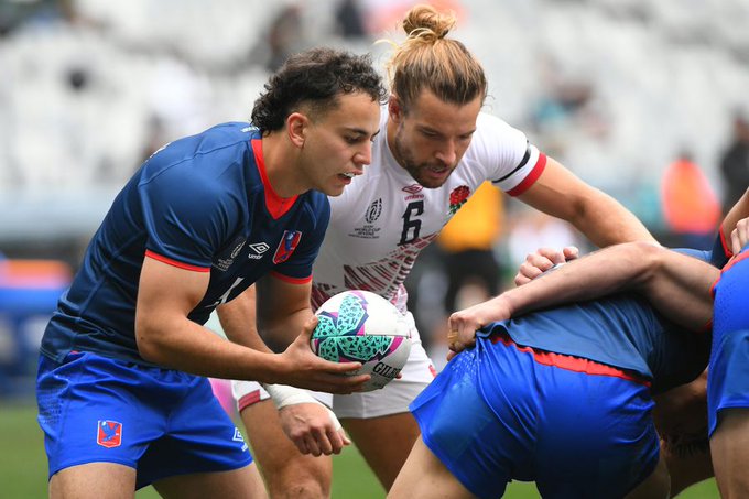 Los Cóndores caen ante Inglaterra en la Challenge Cup del mundial de Rugby Seven
