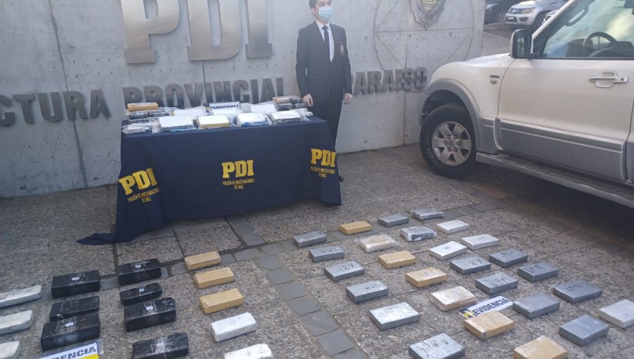 Incautan $665 millones en drogas en allanamientos en domicilios de Viña del Mar y Quilpué