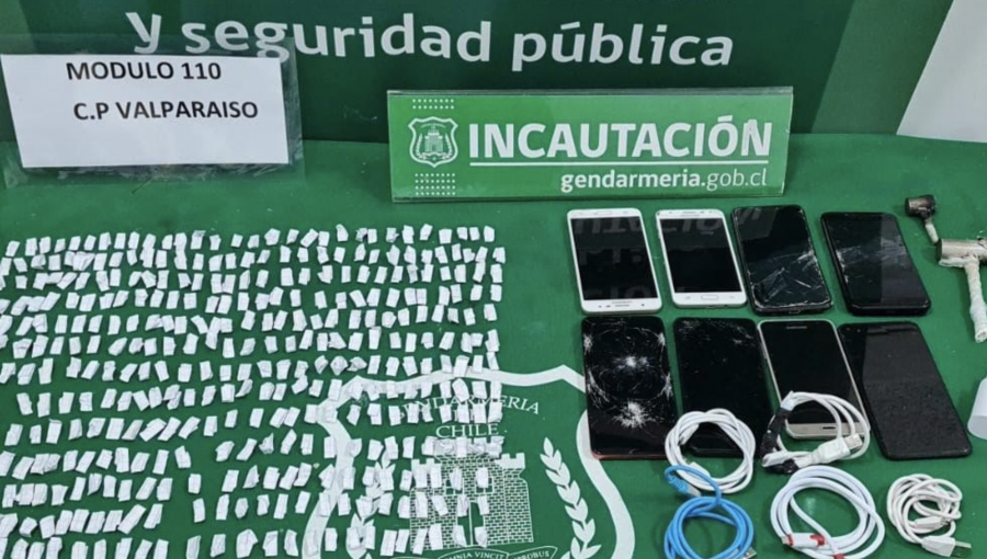 Intensifican operativos ante aumento de intentos para ingresar elementos prohibidos a cárceles de la V Región en Fiestas Patrias
