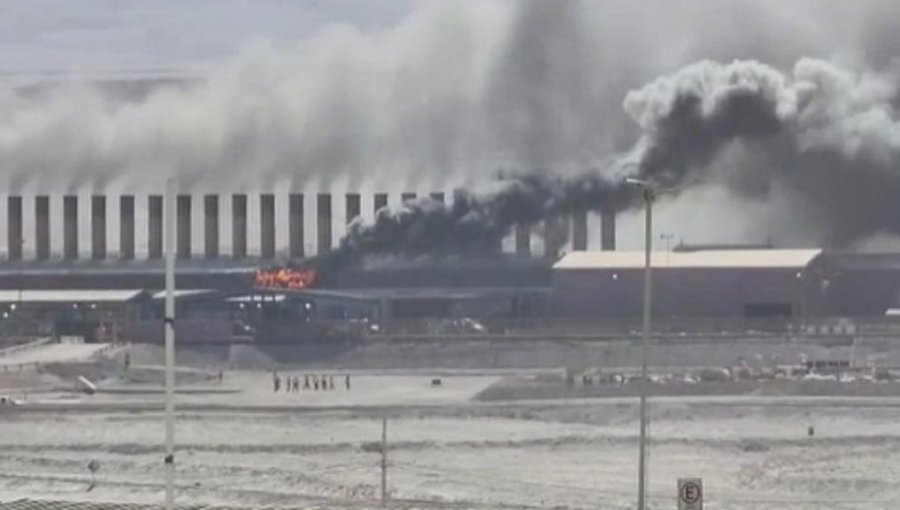 Incendio afectó a parte de la División Radomiro Tomic de Codelco en Calama