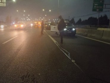 Hombre muere tras ser atropellado mientras caminaba por la vía de la Ruta 5 Sur