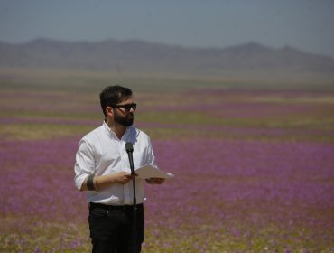 Presidente Boric: "Tenemos una deuda con la protección del desierto florido"
