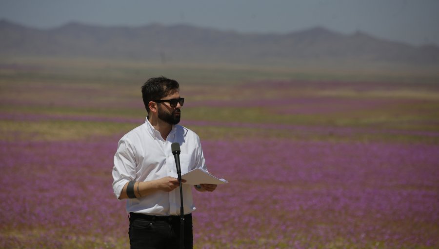 Presidente Boric: "Tenemos una deuda con la protección del desierto florido"