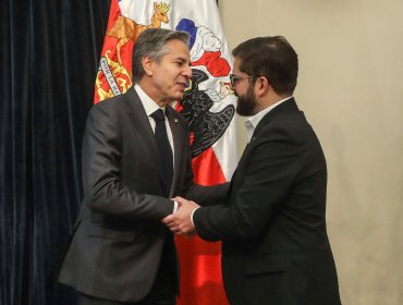 Presidente Boric recibió al secretario de Estado de EE.UU. en La Moneda: abordaron crisis migratoria, cambio climático e inversiones