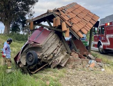Tres personas fallecidas deja accidente de tránsito registrado en la ruta que une las comunas de Parral con Cauquenes