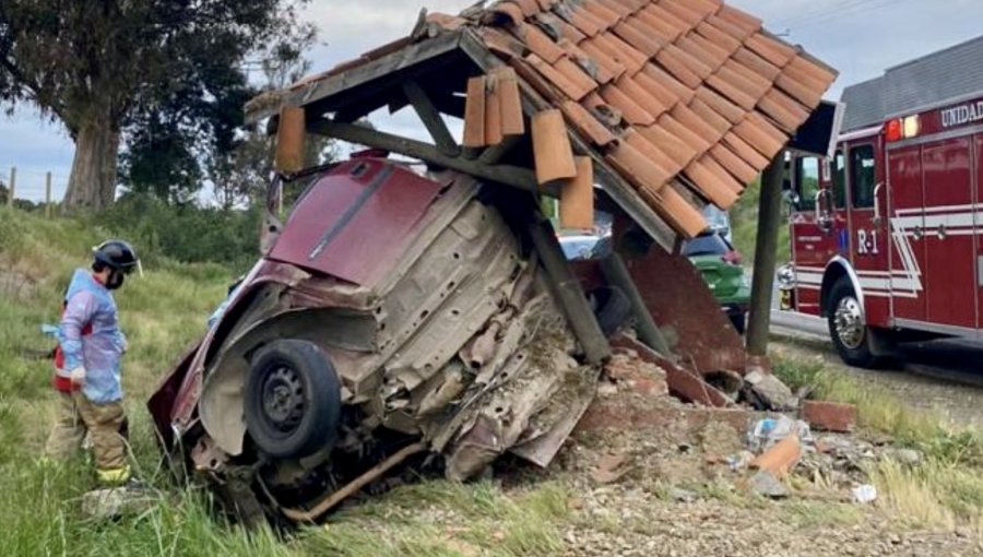 Tres personas fallecidas deja accidente de tránsito registrado en la ruta que une las comunas de Parral con Cauquenes