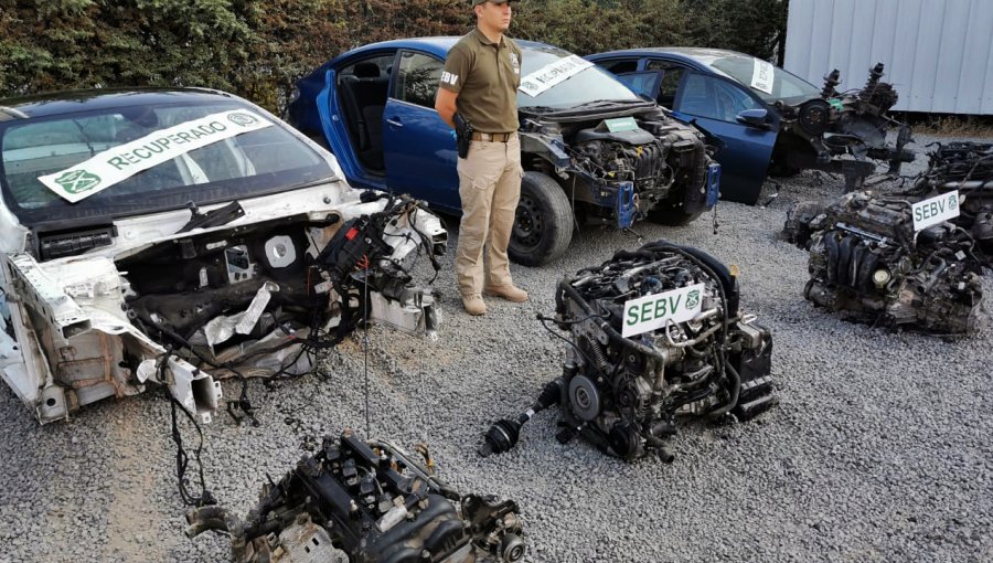 Detienen a banda vinculada a 70 delitos de robo de autos en diferentes comunas de la región Metropolitana