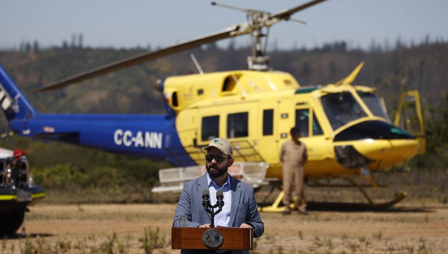 Presidente Boric presentó en Valparaíso el Plan Nacional de Protección contra Incendios Forestales