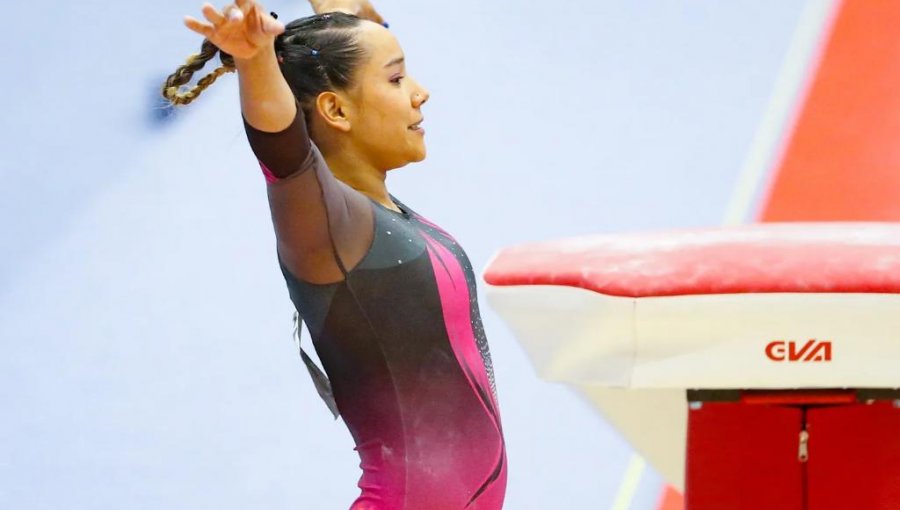 La gimnasta Makarena Pinto le entregó al Team Chile su 16° oro en los Juegos Odesur