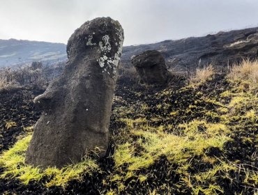 Alcalde de Rapa Nui afirma que el 20% de los moai de la cantera Rano Raraku presentan daño "irrecuperable" tras incendio