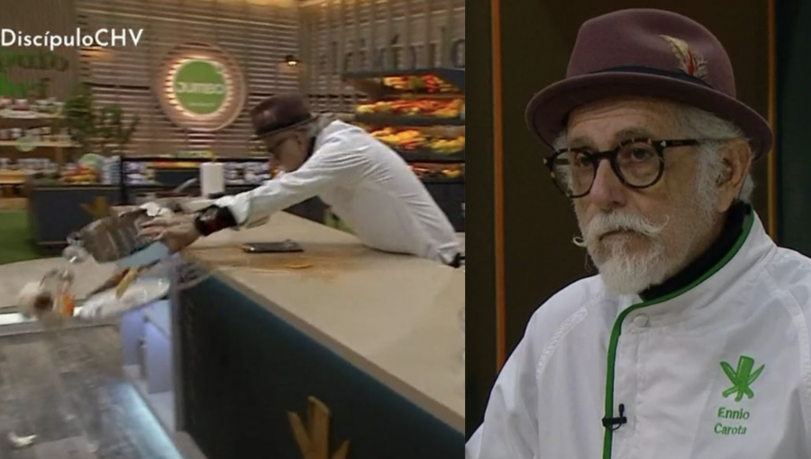 Por dura decisión de producción, Ennio Carota protagonizó intenso minuto de furia en “El discípulo del chef”
