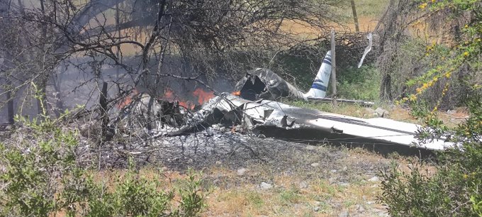 Avioneta cae en la comuna de Colina: Dos heridos en las cercanías del aeródromo de Peldehue