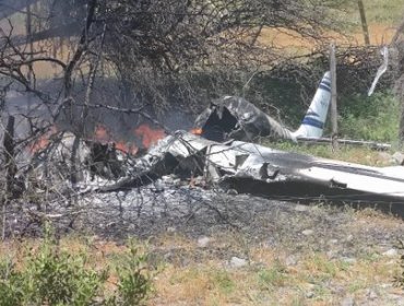 Avioneta cae en la comuna de Colina: Dos heridos en las cercanías del aeródromo de Peldehue