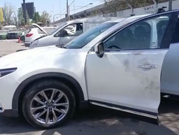 Recuperan vehículo de mujer que sufrió violenta encerrona junto a sus hijos en autopista de Santiago