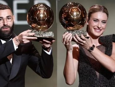 La española Alexia Putellas y el francés Karim Benzema fueron los ganadores del Balón de Oro 2022