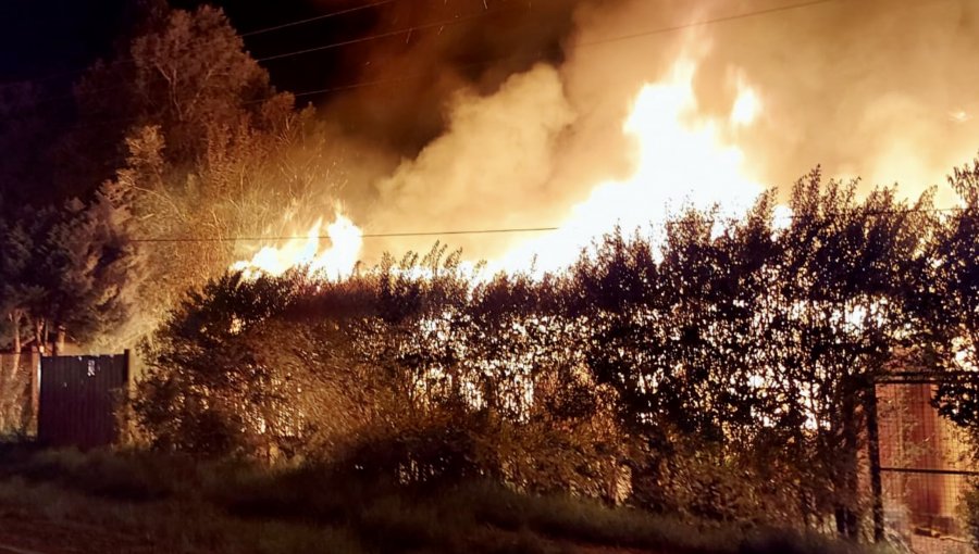 Incendio destruye tres cabañas en la ribera del lago Lanalhue de Contulmo: Carabineros investiga si se trató de un ataque