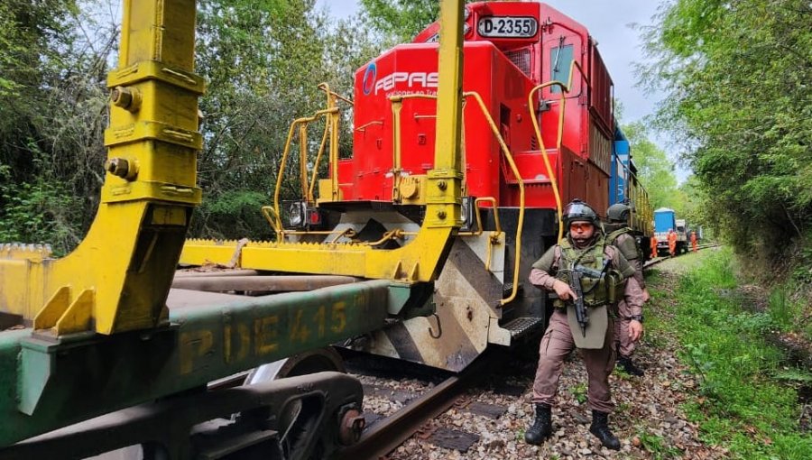 Tren de carga descarriló en Máfil: Fiscalía investiga presunta intencionalidad por "corte de un riel"