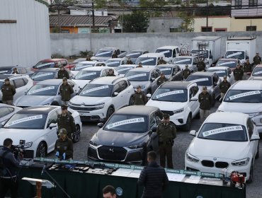 Cae banda dedicada al robo de vehículos y recuperan más de 150 automóviles que se vendían en Valparaíso y Santiago