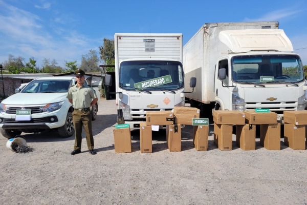 Fue desarticulada una banda delictual que robó un camión que distribuía cigarros en San Bernardo