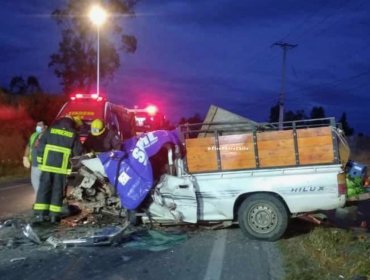 Choque entre dos vehículos dejó un fallecido en ruta que conecta María Pinto con Melipilla